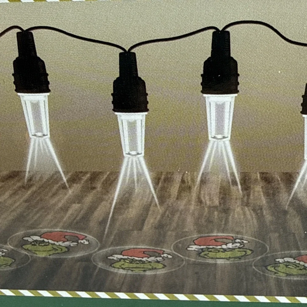 The Grinch Projector Bulb String Lights By Ruz Christmas Decorations‎